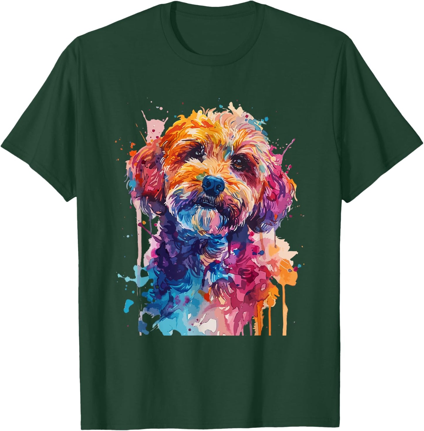 Cockapoo Lovers Pop Art Colorful Cockapoo Dog Women Girls Kids T-Shirt - T-Shirt | Forest