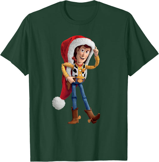 Disney Pixar Toy Story Santa Woody Holiday T-Shirt - T-Shirt | Forest