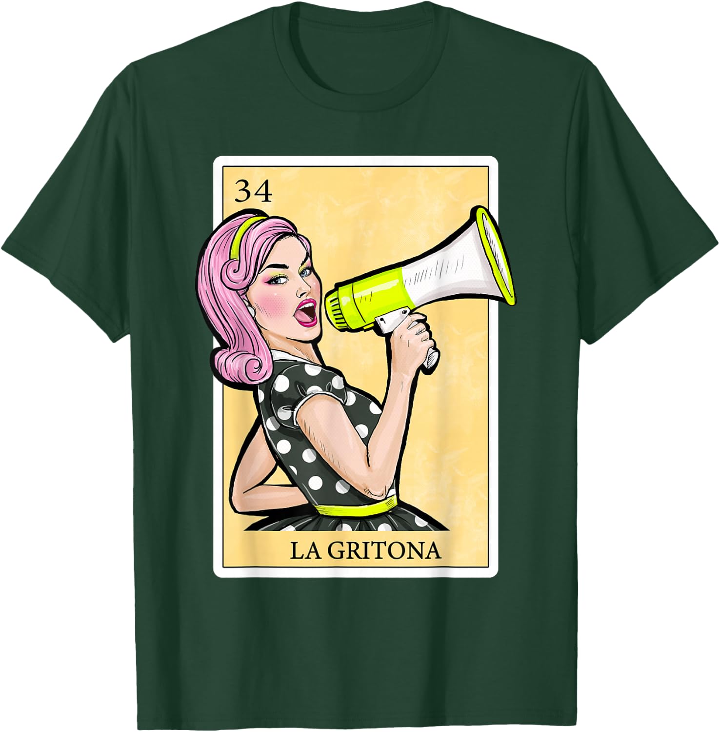La Gritona - Gifts Spanish-Mexican Bingo Card Latinas T-Shirt - T-Shirt | Forest