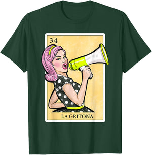 La Gritona - Gifts Spanish-Mexican Bingo Card Latinas T-Shirt - T-Shirt | Forest
