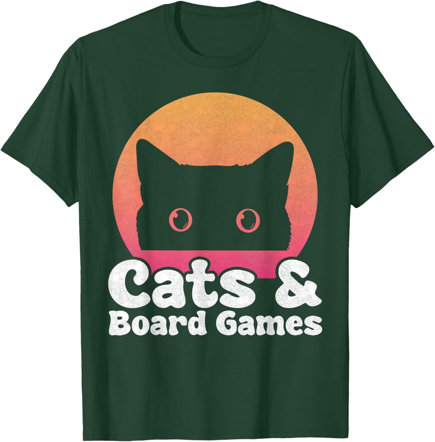 Cats and Board Games Cat and Board Game Men Women Kids T-Shirt - T-Shirt | Forest