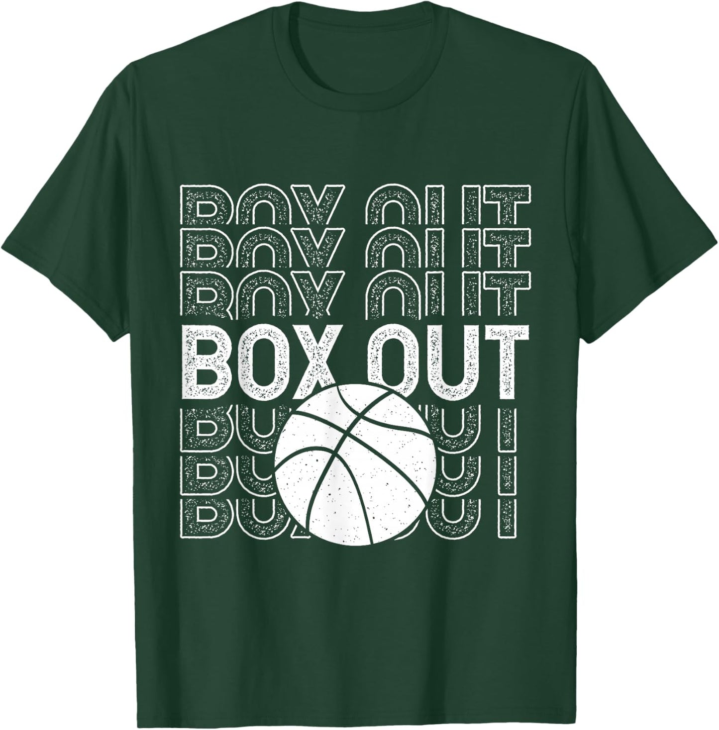 Box Out Basketball Rebound Rebounding Baller Sport Player T-Shirt - T-Shirt | Forest