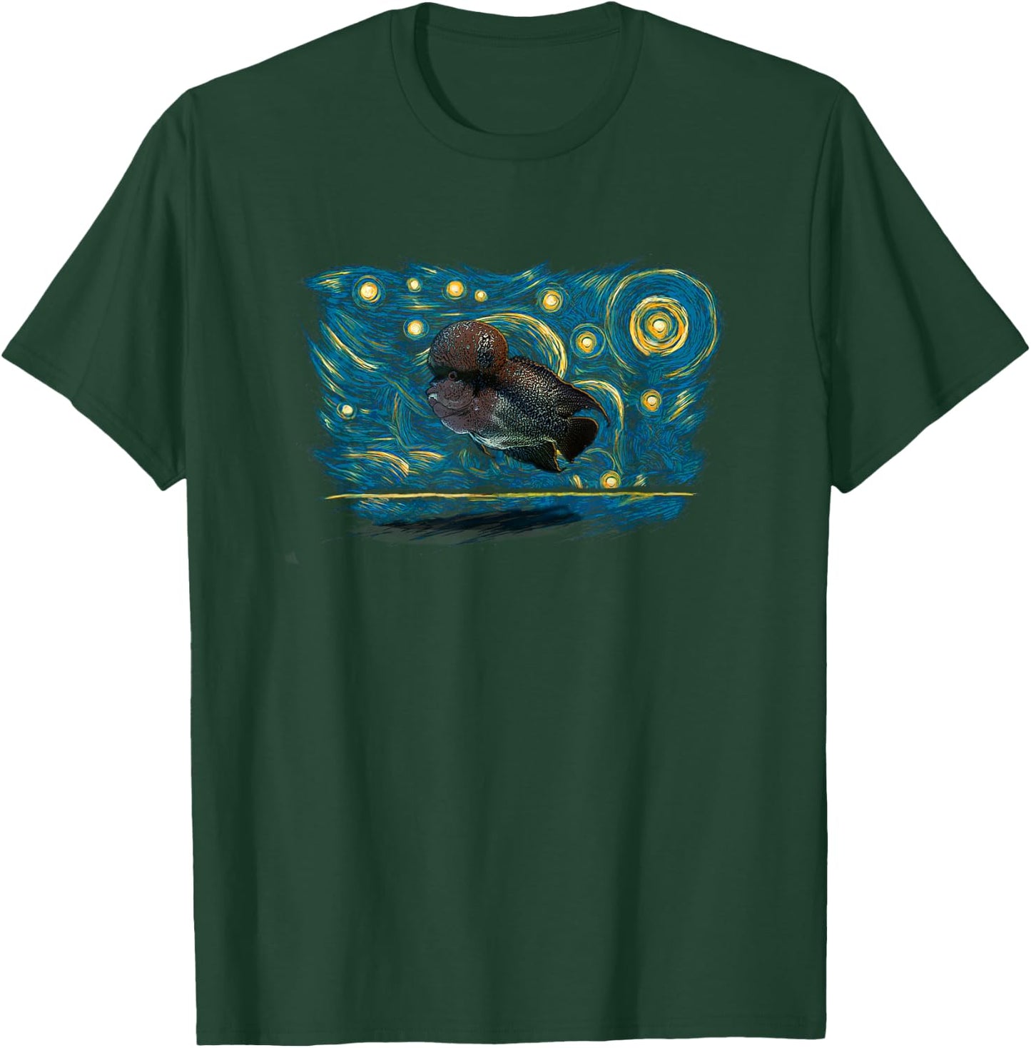 Retro Vintage Style Flowerhorn T-Shirt - T-Shirt | Forest