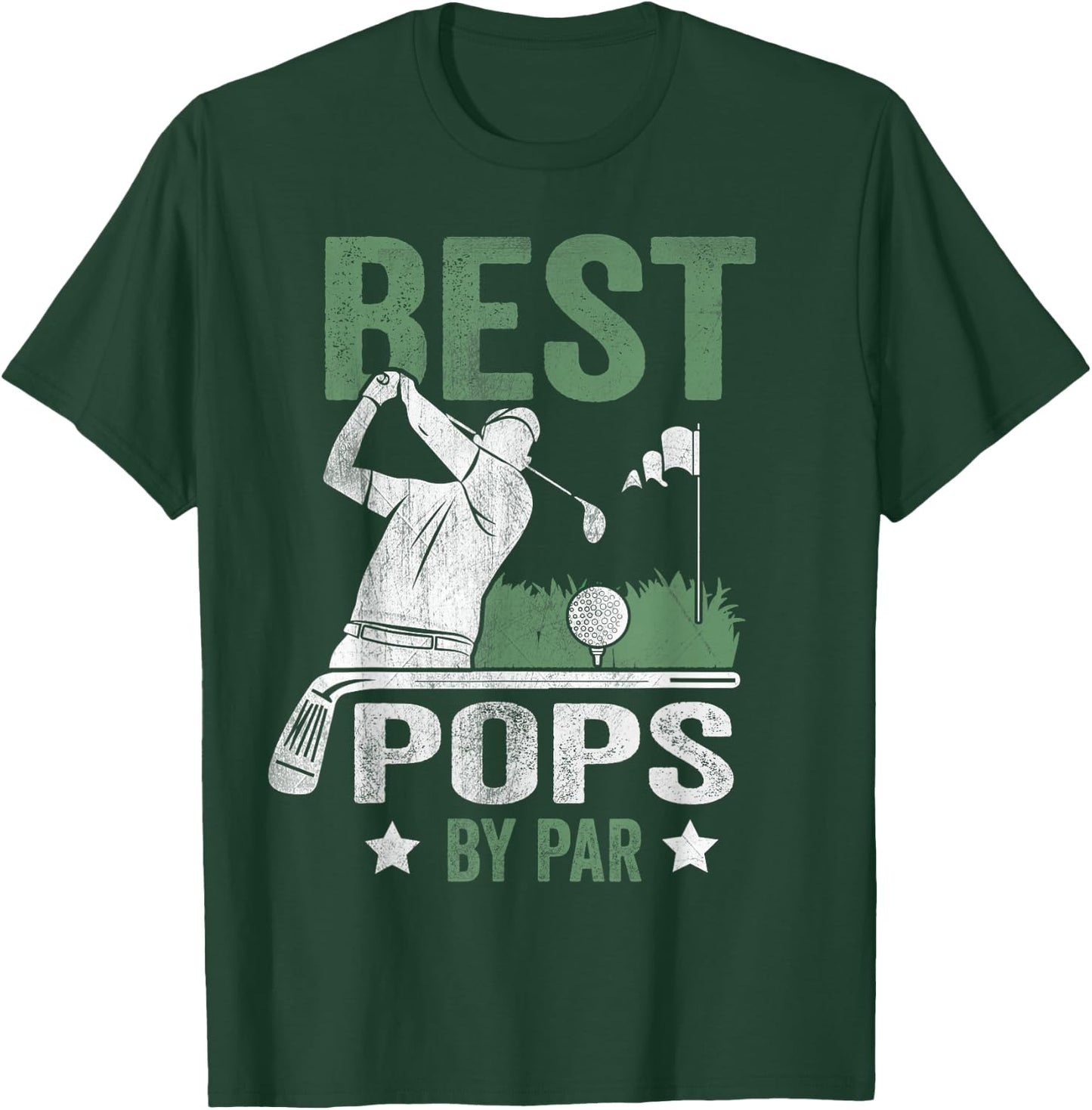 Best Pops By Par Father's Day Golf Gift T-Shirt - T-Shirt | Forest