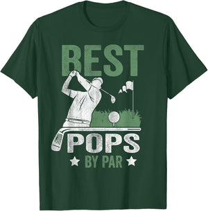 Best Pops By Par Father's Day Golf Gift T-Shirt - T-Shirt | Forest