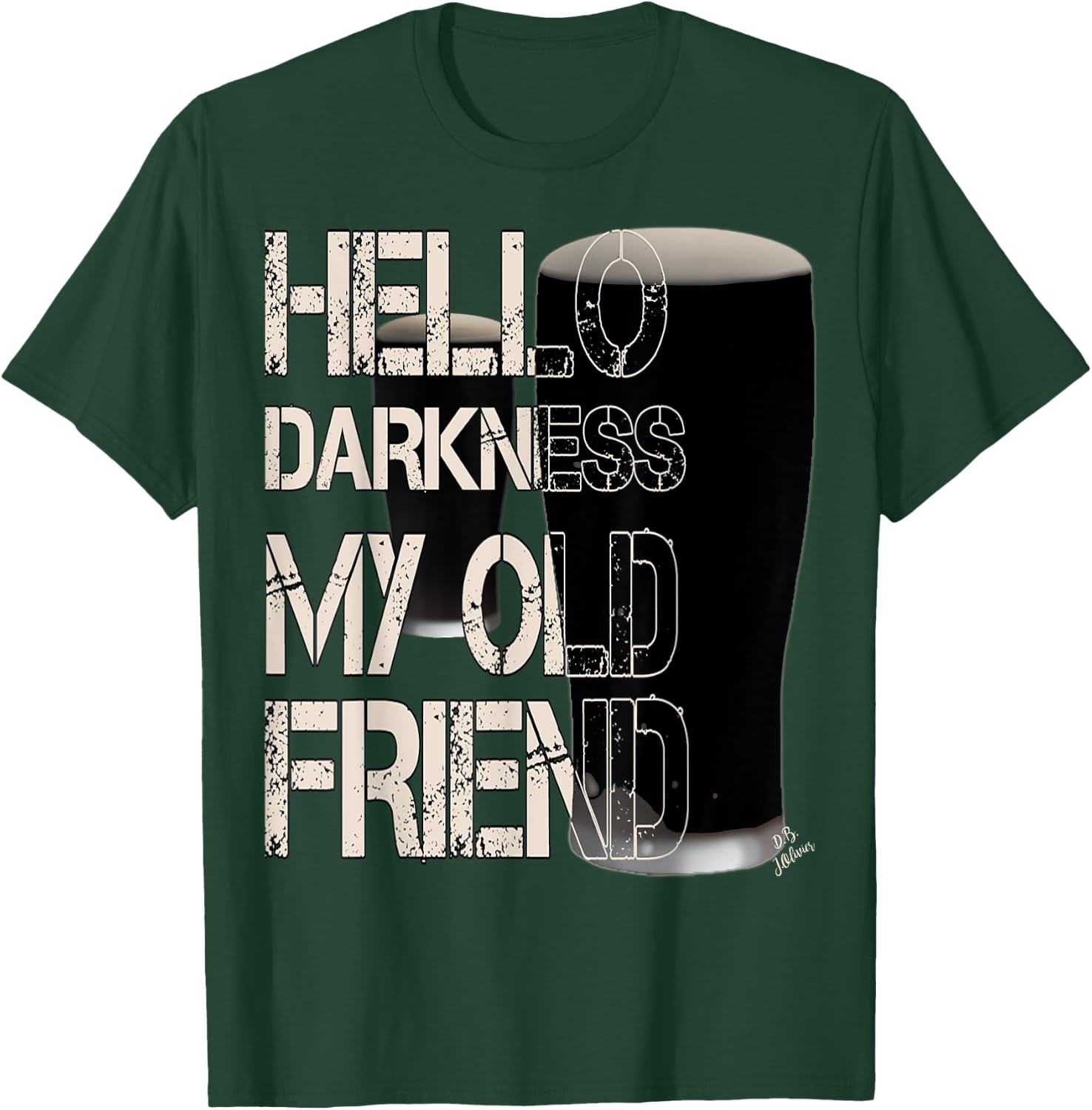 Hello darkness my old friend altbier - funny beer T-Shirt - T-Shirt | Forest