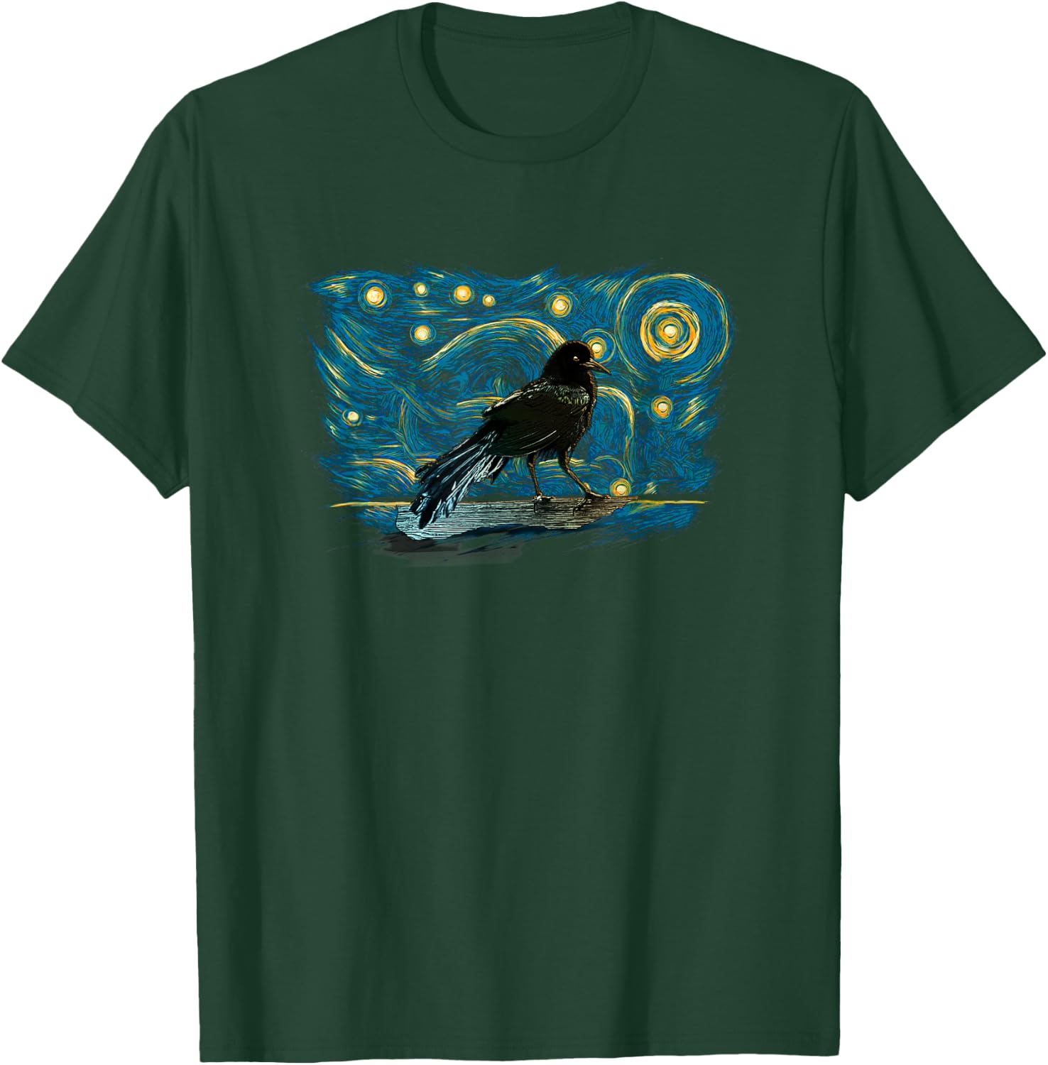Retro Vintage Style Grackle T-Shirt - T-Shirt | Forest
