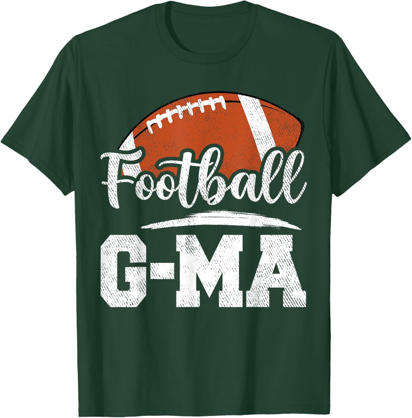 Football G-Ma Football Player Game Day Mother's Day T-Shirt - T-Shirt | Forest