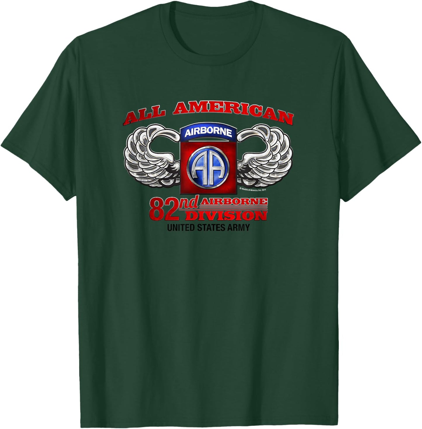 82nd Airborne All American T-Shirt - T-Shirt | Forest