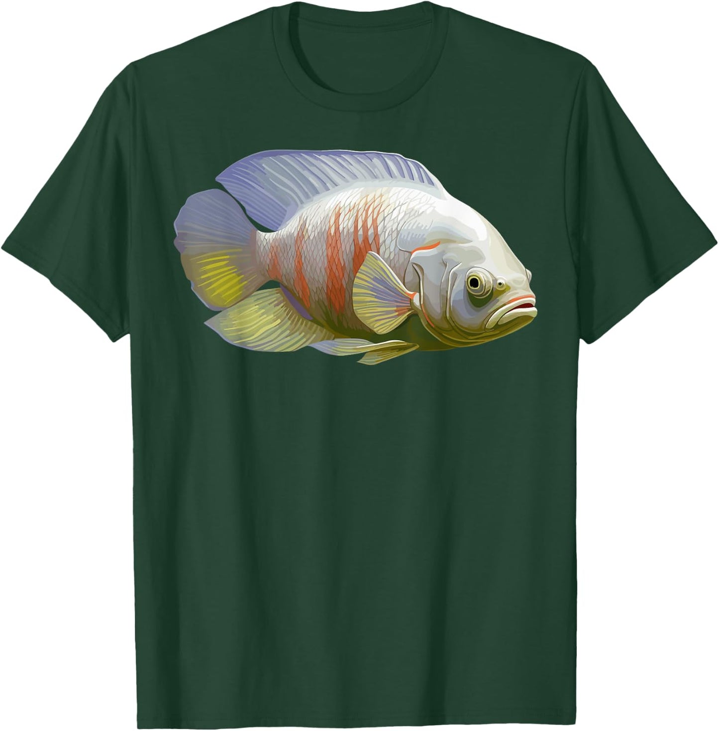 Albino Oscar Fish American Cichlid for Monster Fish T-Shirt - T-Shirt | Forest