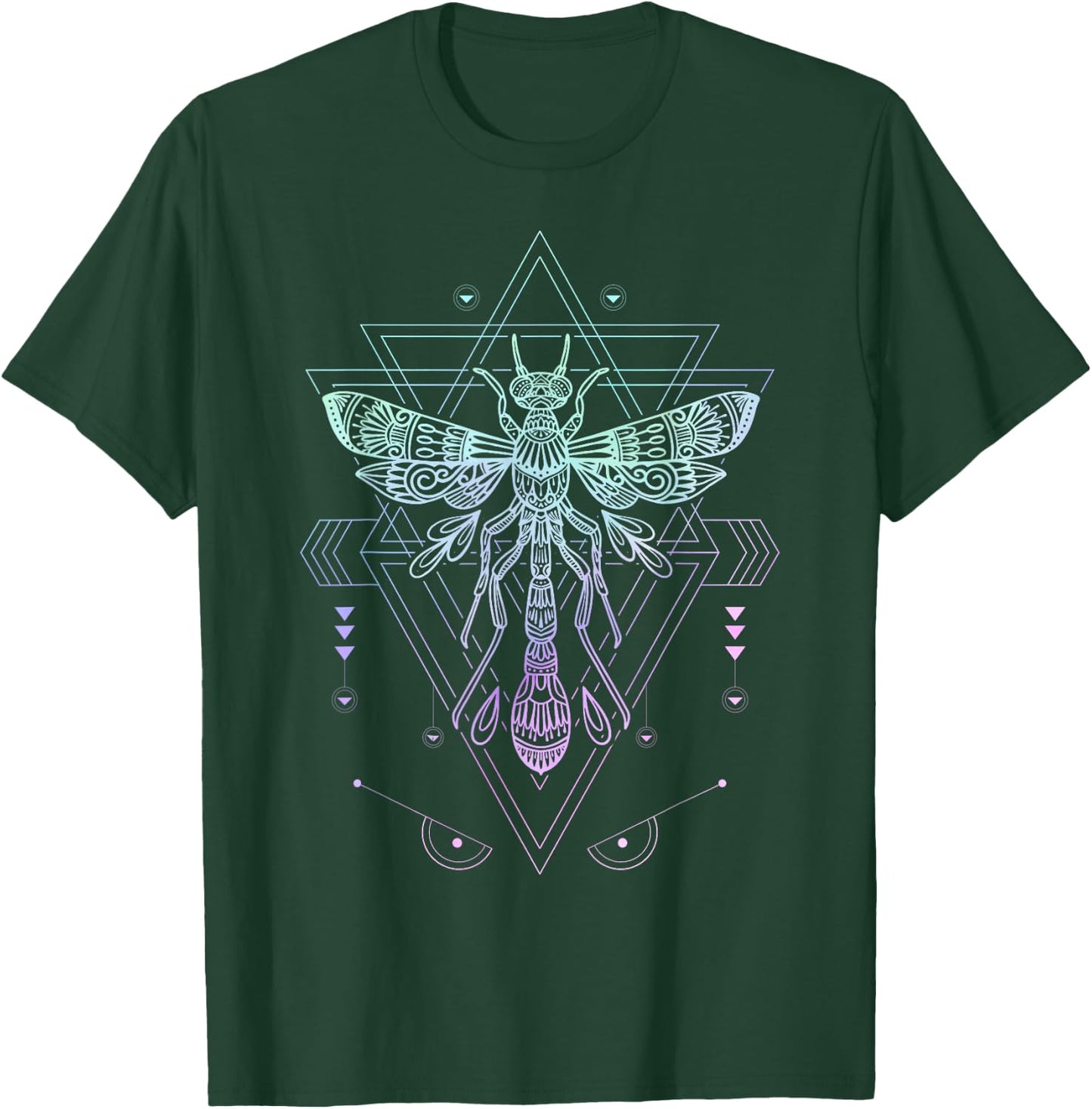 Vaporwave Japanese Dragonfly Pagan Occult Pastel Goth T-Shirt - T-Shirt | Forest