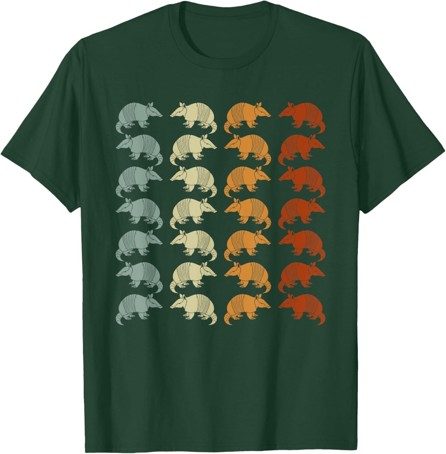 Retro Wild Nature Armadillo Lover Animal Armadillo T-Shirt - T-Shirt | Forest