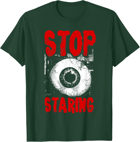Alternative Style Aesthetic Goth Women - Stop Staring Grunge T-Shirt - T-Shirt | Forest