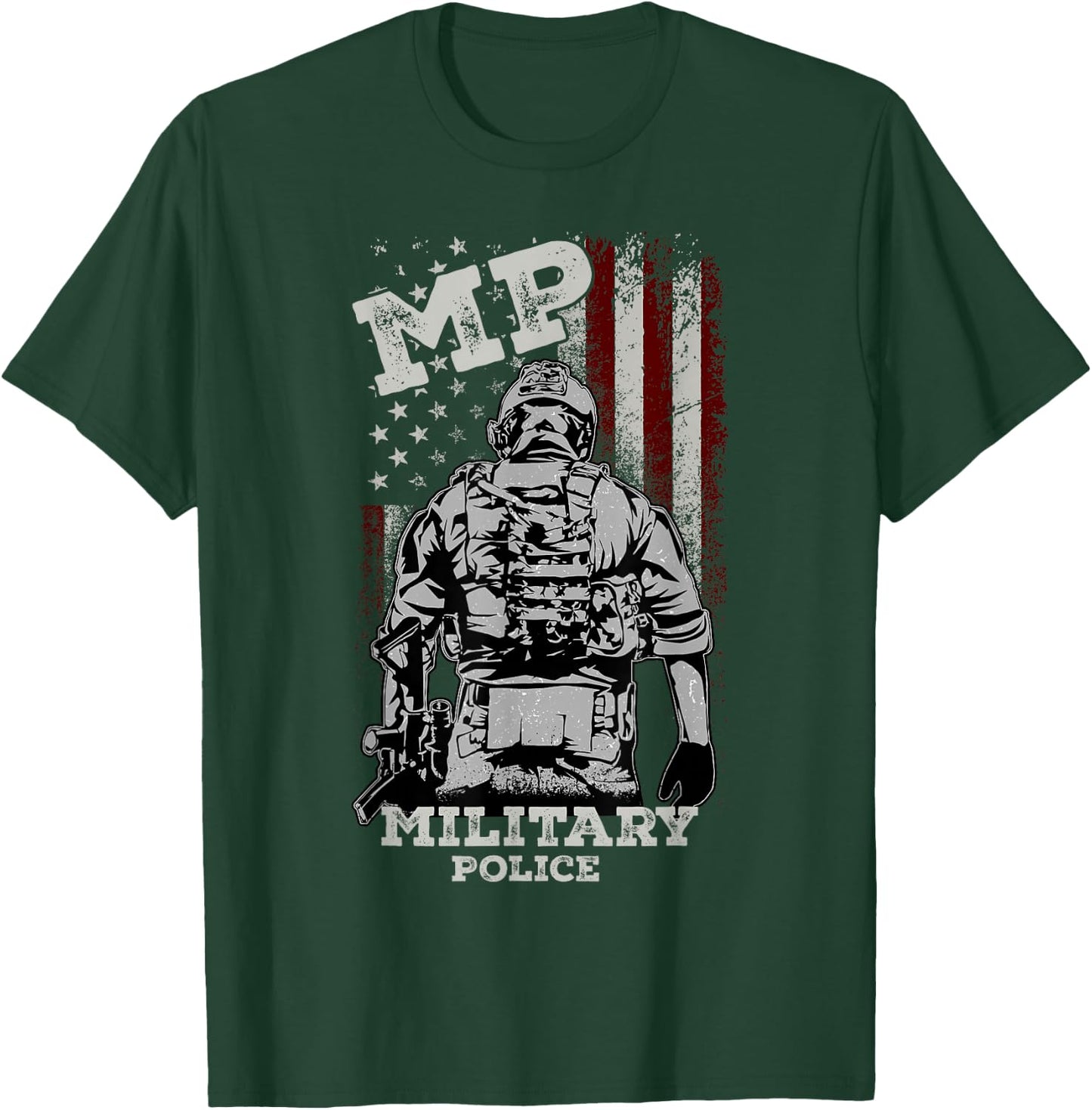 Military Police Veteran Honor Badge T-Shirt - T-Shirt | Forest