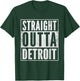 Vintage Detroit Souvenir Outfit Straight Outta Detroit T-Shirt - T-Shirt | Forest
