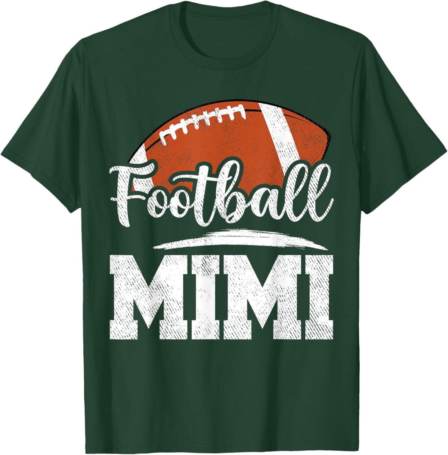 Football Mimi Football Player Game Day Mother's Day T-Shirt - T-Shirt | Forest