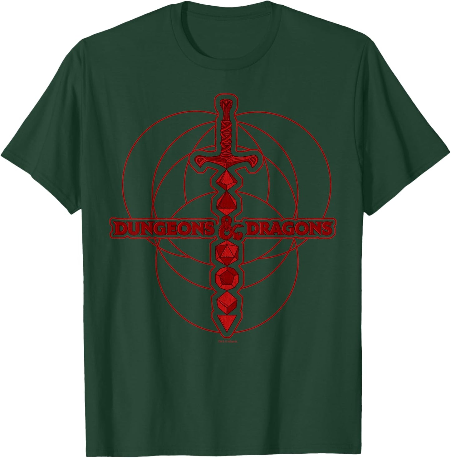 Dungeons & Dragons Dice Sword Logo T-Shirt - T-Shirt | Forest
