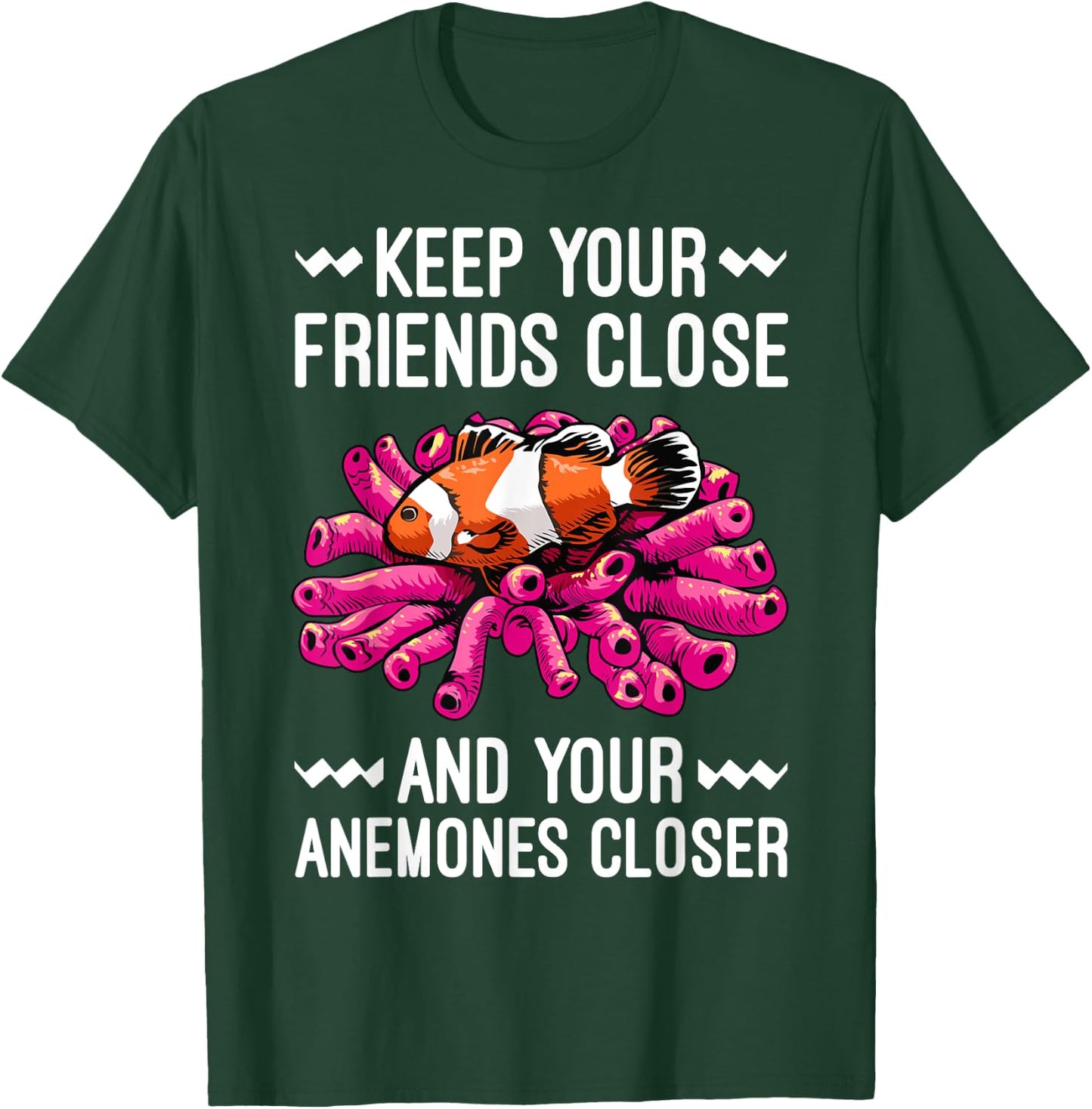 Funny Clown Fish Gift Clown Fish Anemones Lover Men Women T-Shirt - T-Shirt | Forest
