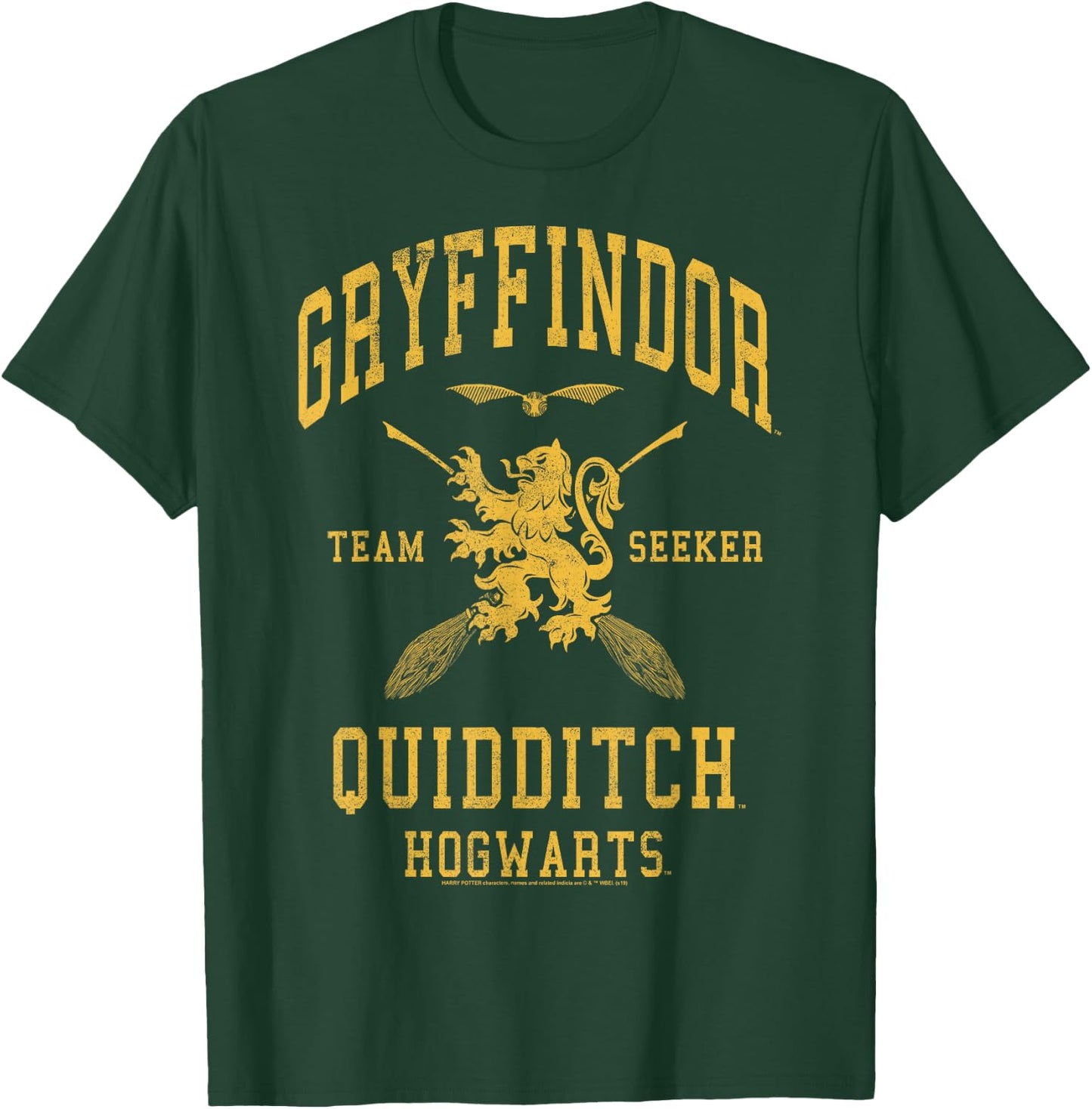 Harry Potter Gryffindor Team Seeker Hogwarts Quidditch T-Shirt - T-Shirt | Forest