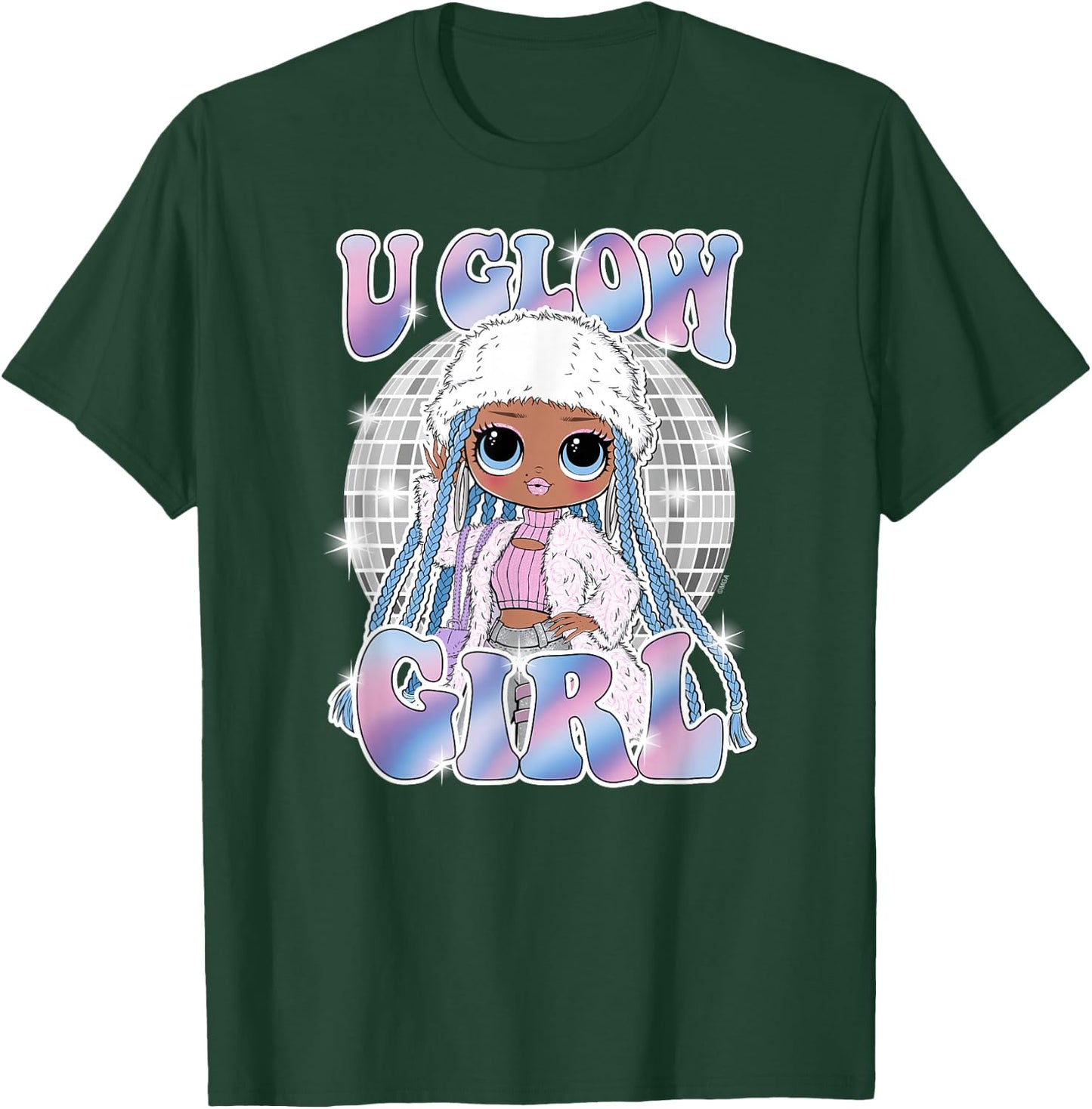 LOL Surprise! - Lady Braids Retro Disco U Glow Girl T-Shirt - T-Shirt | Forest