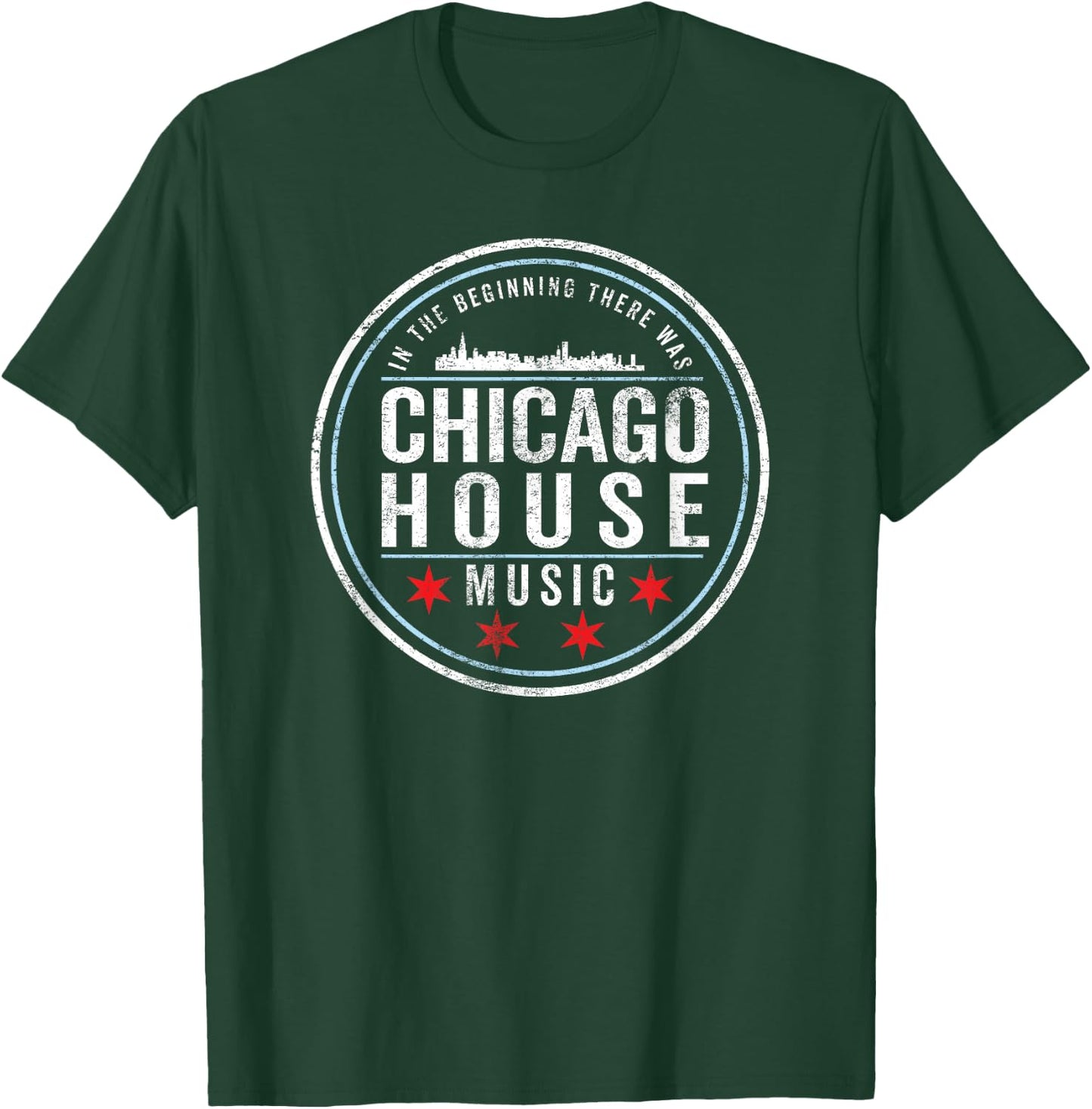 Chicago House Music - EDM DJ Vintage T-Shirt - T-Shirt | Forest