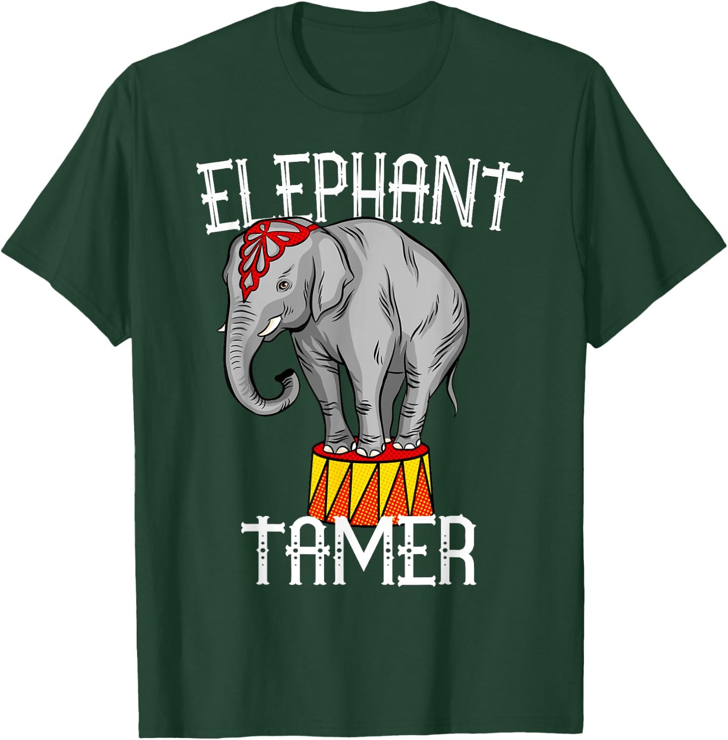 Elephant Tamer Vintage Costume Circus Themed Birthday Party T-Shirt - T-Shirt | Forest