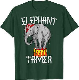 Elephant Tamer Vintage Costume Circus Themed Birthday Party T-Shirt - T-Shirt | Forest