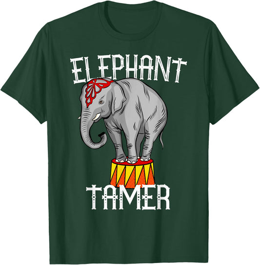 Elephant Tamer Vintage Costume Circus Themed Birthday Party T-Shirt - T-Shirt | Forest