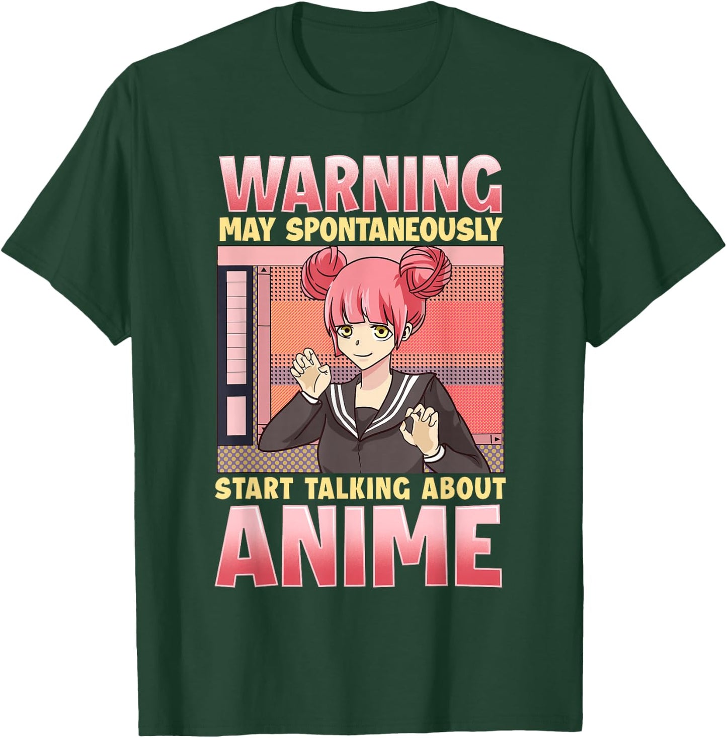 Anime Shirts Girls Anime Girl Shirt Funny Anime T-Shirt - T-Shirt | Forest