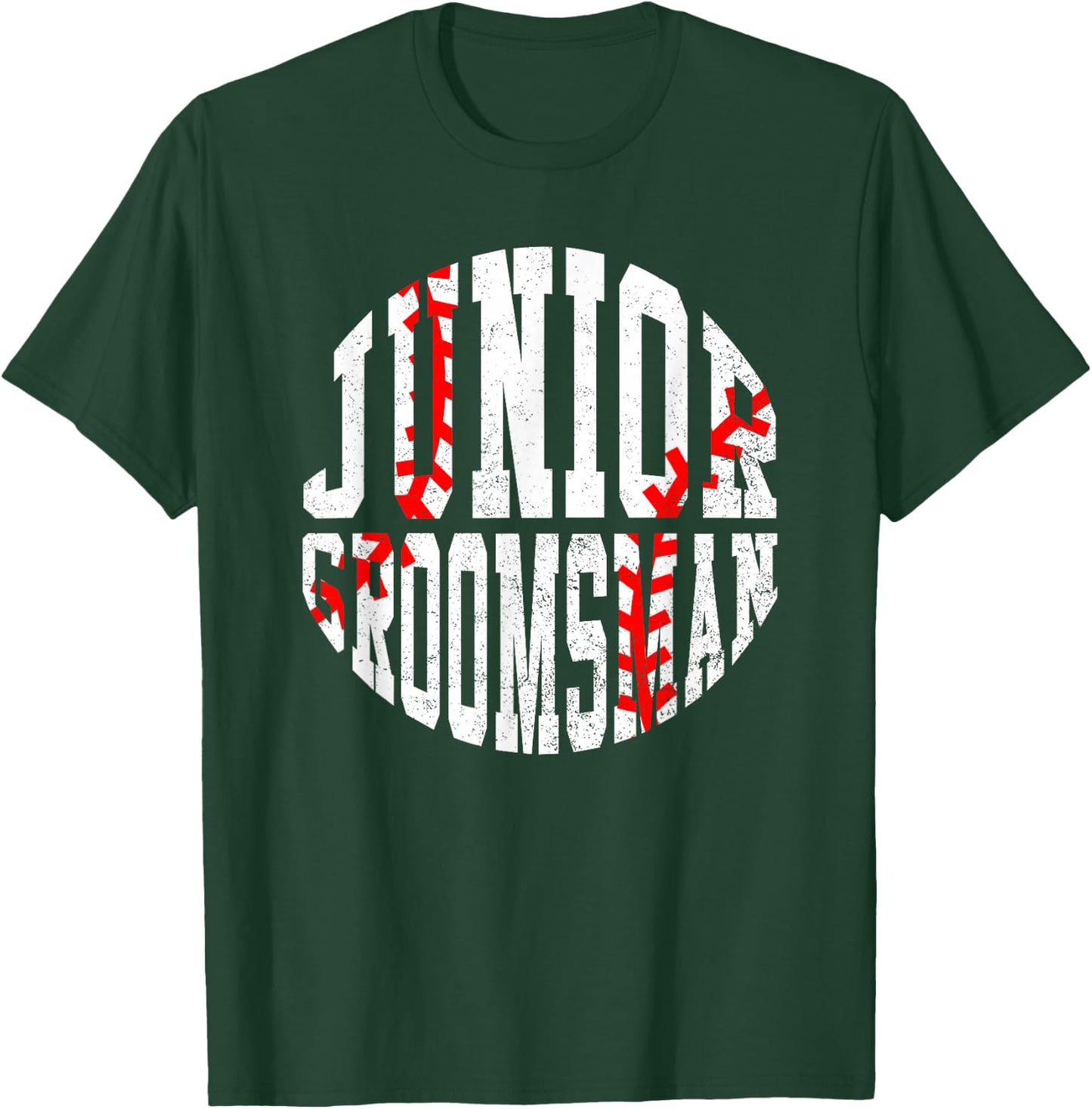 Kids Jr Junior Groomsman Baseball Player Wedding Party T-Shirt - T-Shirt | Forest