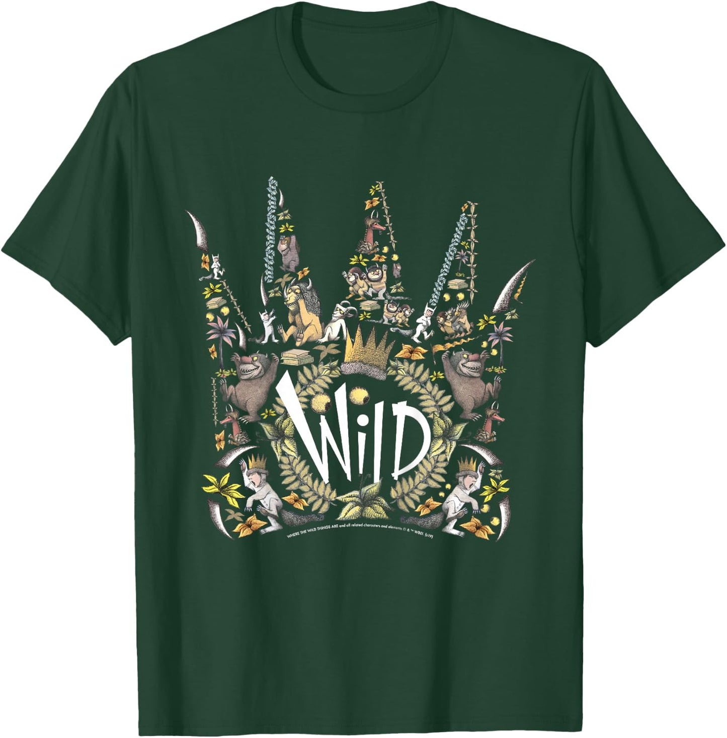 Kids Where The Wild Things Are Wild Crown Collage T-Shirt - T-Shirt | Forest