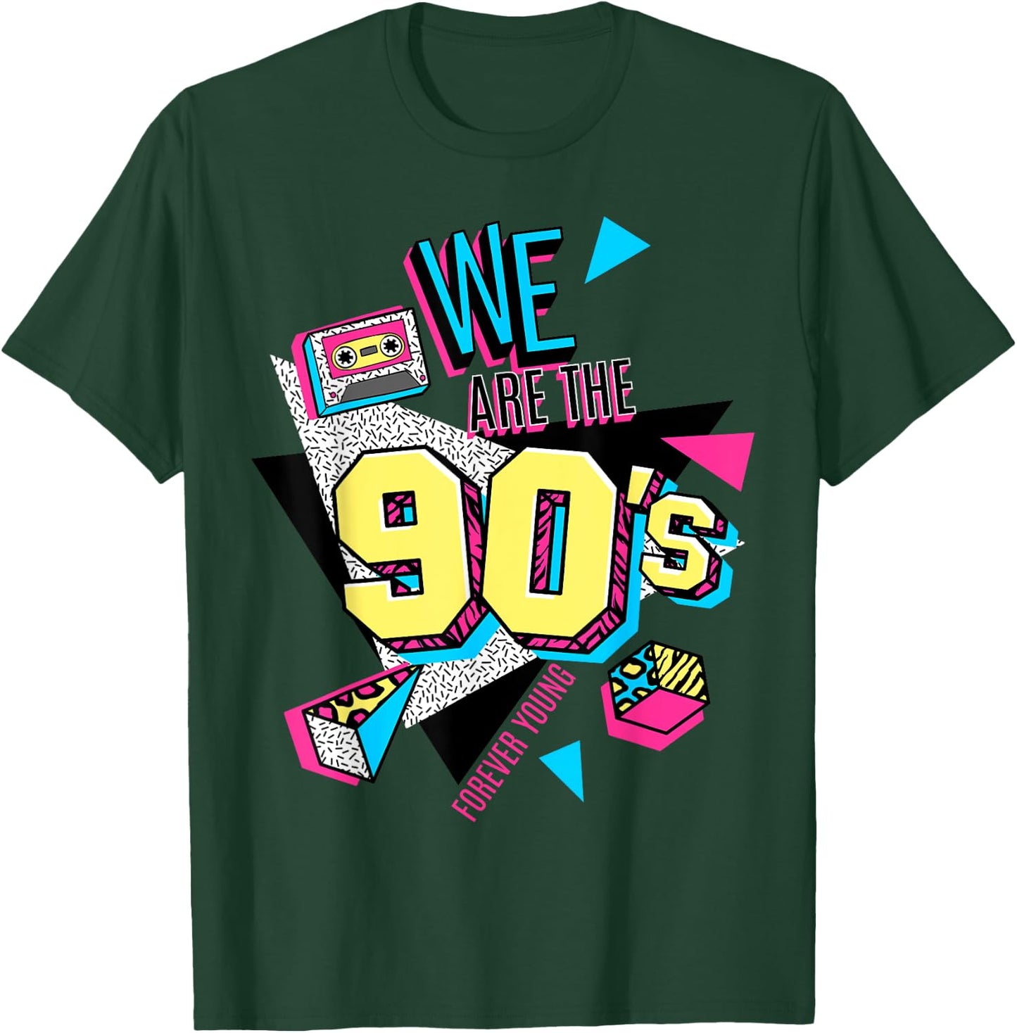Men's Women's Kids Vintage We Are The 90's Graphic Design T-Shirt - T-Shirt | Forest