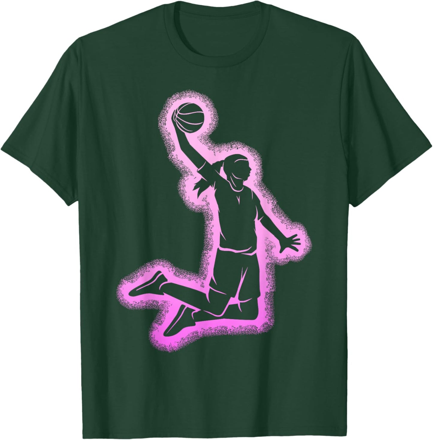 Basketball Girl Women Kids T-Shirt - T-Shirt | Forest