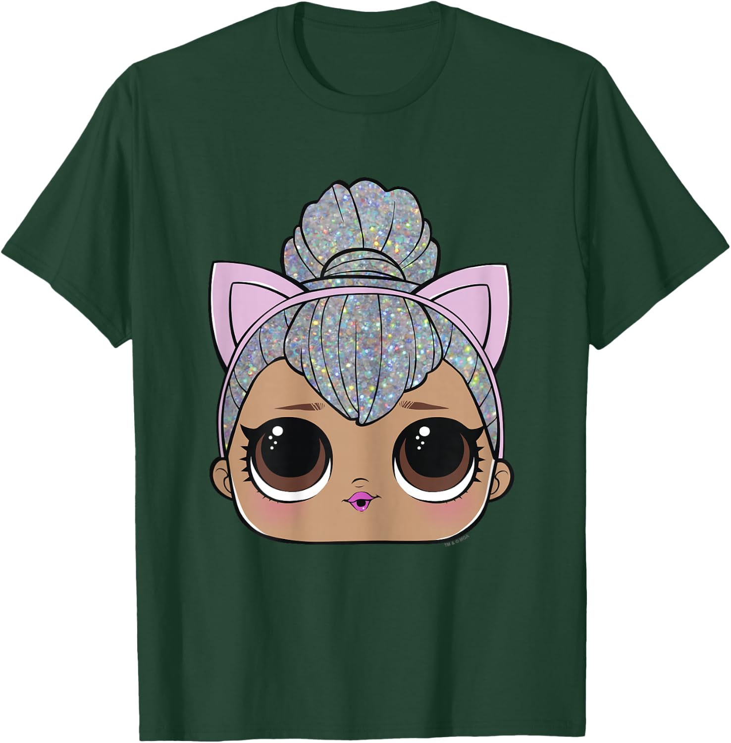 LOL Surprise Kitty Queen Big Face T-Shirt - T-Shirt | Forest