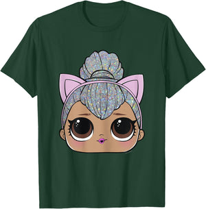 LOL Surprise Kitty Queen Big Face T-Shirt - T-Shirt | Forest