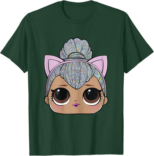 LOL Surprise Kitty Queen Big Face T-Shirt - T-Shirt | Forest
