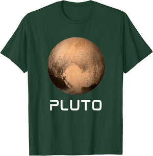 Solar System 9th Planet Pluto Never Forget Outer Space T-Shirt - T-Shirt | Forest