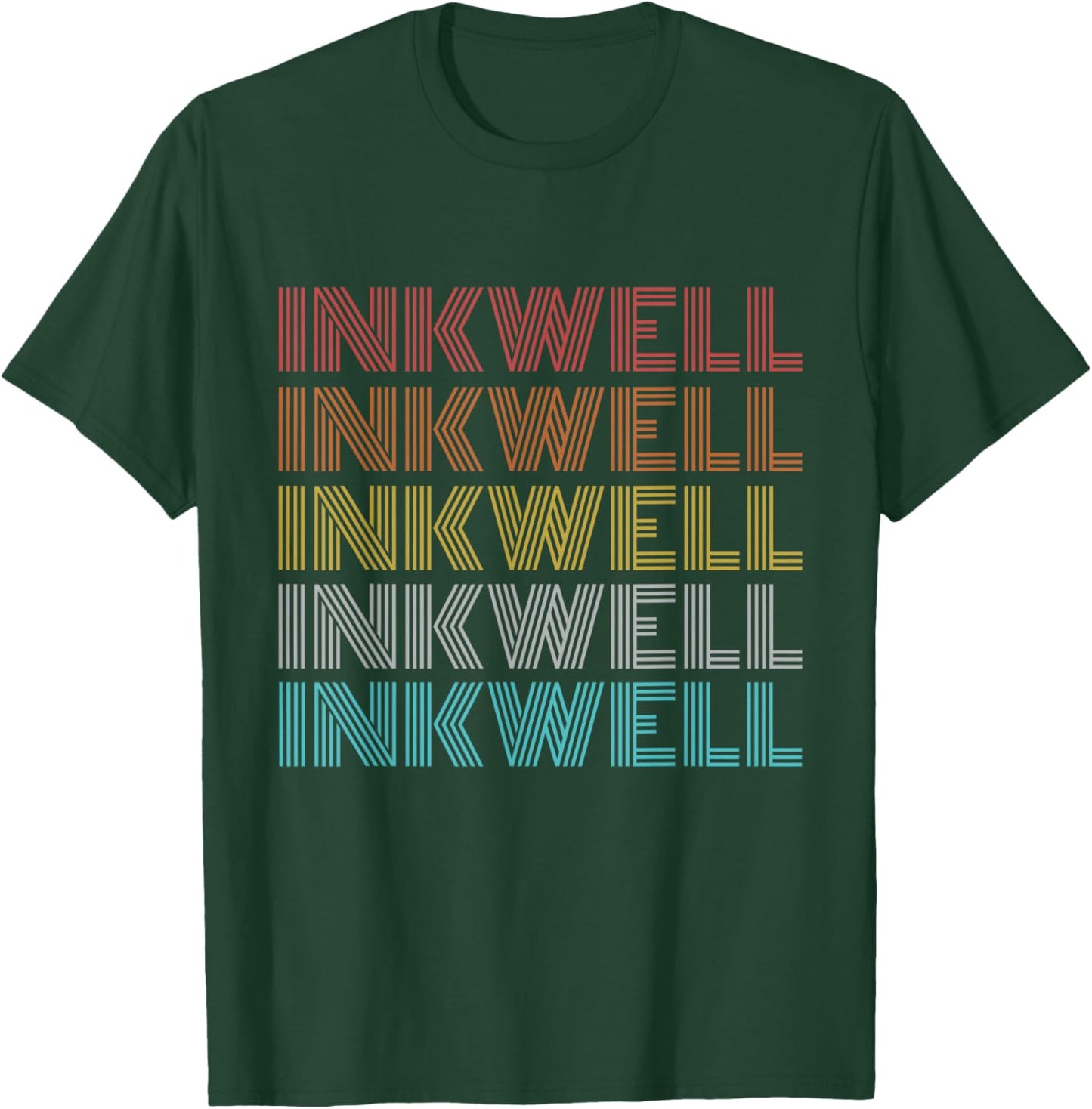 Retro Vintage Inkwell T-Shirt - T-Shirt | Forest