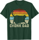Chonk Cat Dad Scale Meme Funny Retro Style Daddy Cats Memes T-Shirt - T-Shirt | Forest
