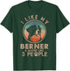 I Like My Berner And Maybe Like 3 People Dog Lover Christmas Women Kids T-Shirt - T-Shirt | Forest