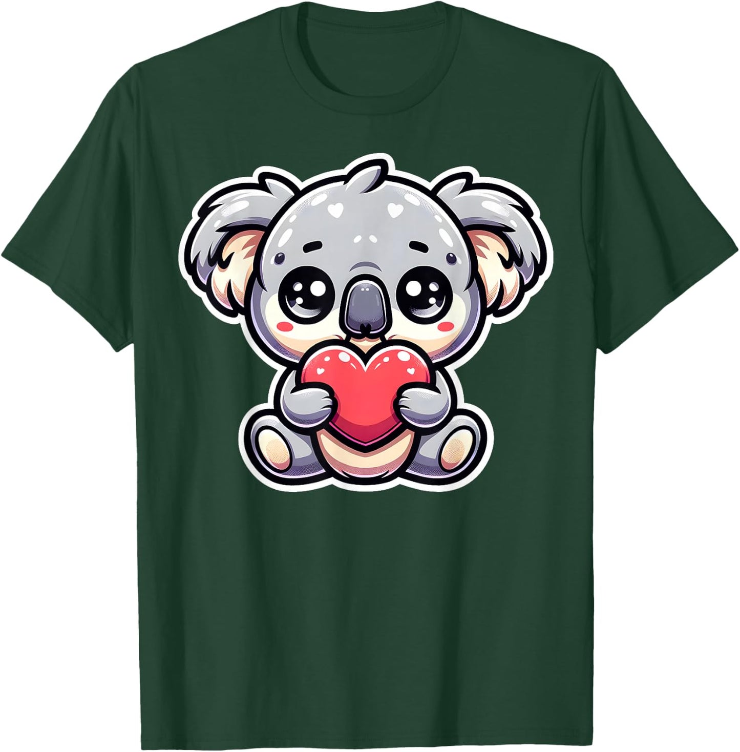 Love Heart Koala Bear Gifts - Funny Kola Lover T-Shirt - T-Shirt | Forest