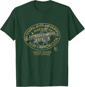 USPS Pony Express Stamp T-Shirt - T-Shirt | Forest