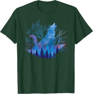 Full Moon Pack Animal Wolf Howling Gift Forest Wildlife Wolf T-Shirt - T-Shirt | Forest