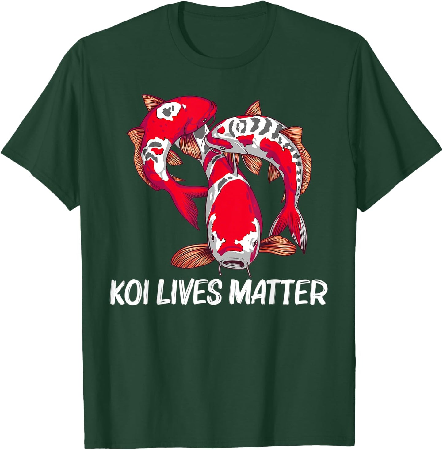 Koi Fish Gift Women Japan Koi Carp Fishes Pond Lover T-Shirt - T-Shirt | Forest