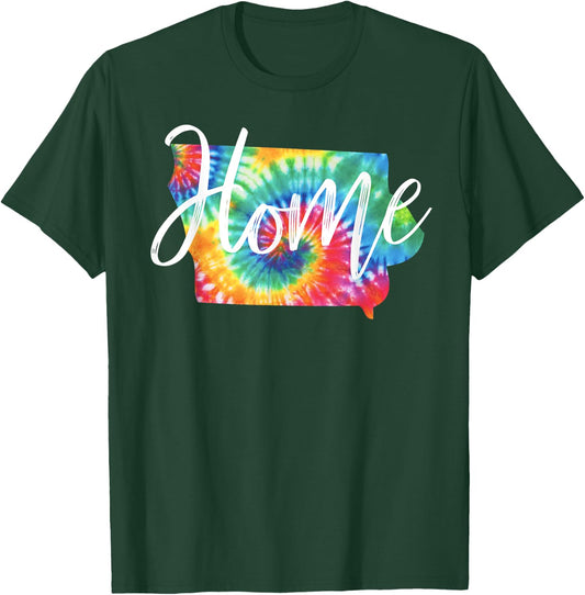 Iowa Tie Dye T-Shirt - T-Shirt | Forest