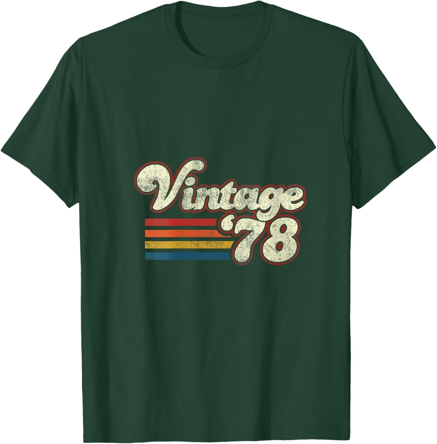 Vintage 1978 Birthday V-Neck T-Shirt - T-Shirt | Forest