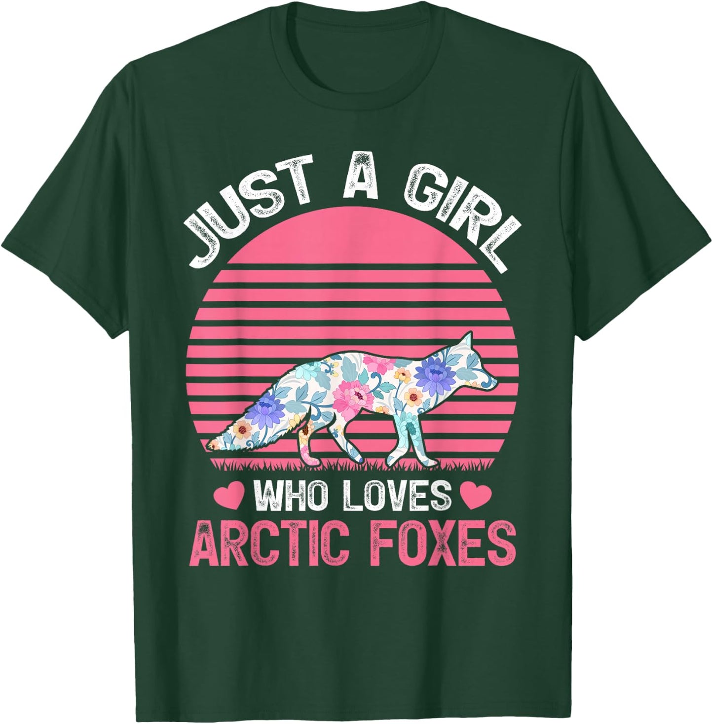 Fox Animal Lover Just A Girl Who Loves Arctic Foxes T-Shirt - T-Shirt | Forest