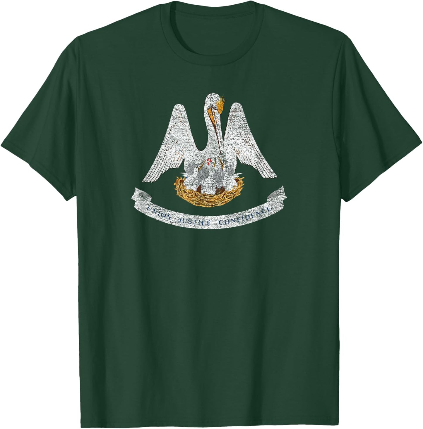 State of Louisiana Flag La New Orleans Baton Rouge T-Shirt - T-Shirt | Forest
