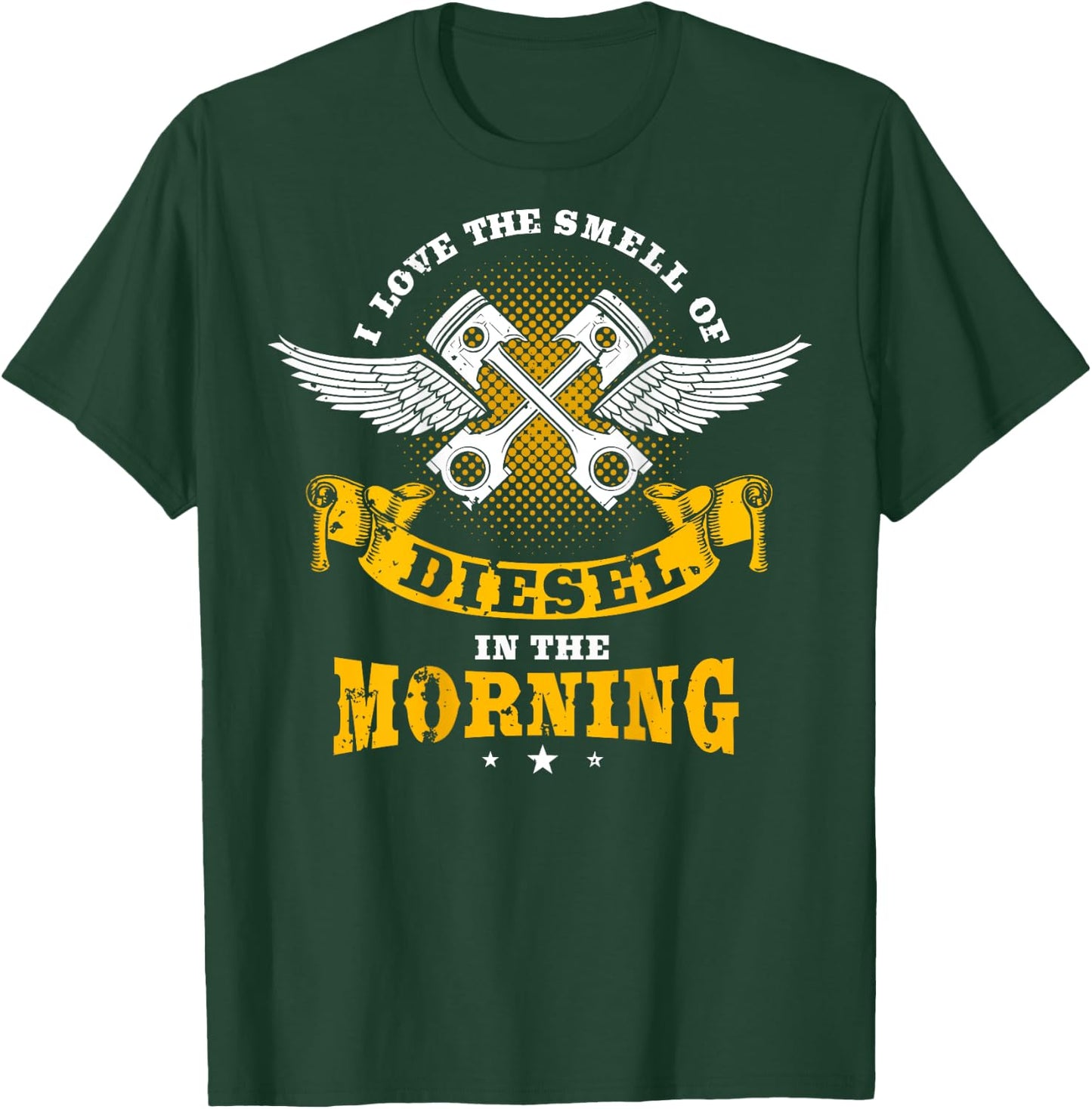 Diesel Mechanic Gifts Design On Back T-Shirt - T-Shirt | Forest