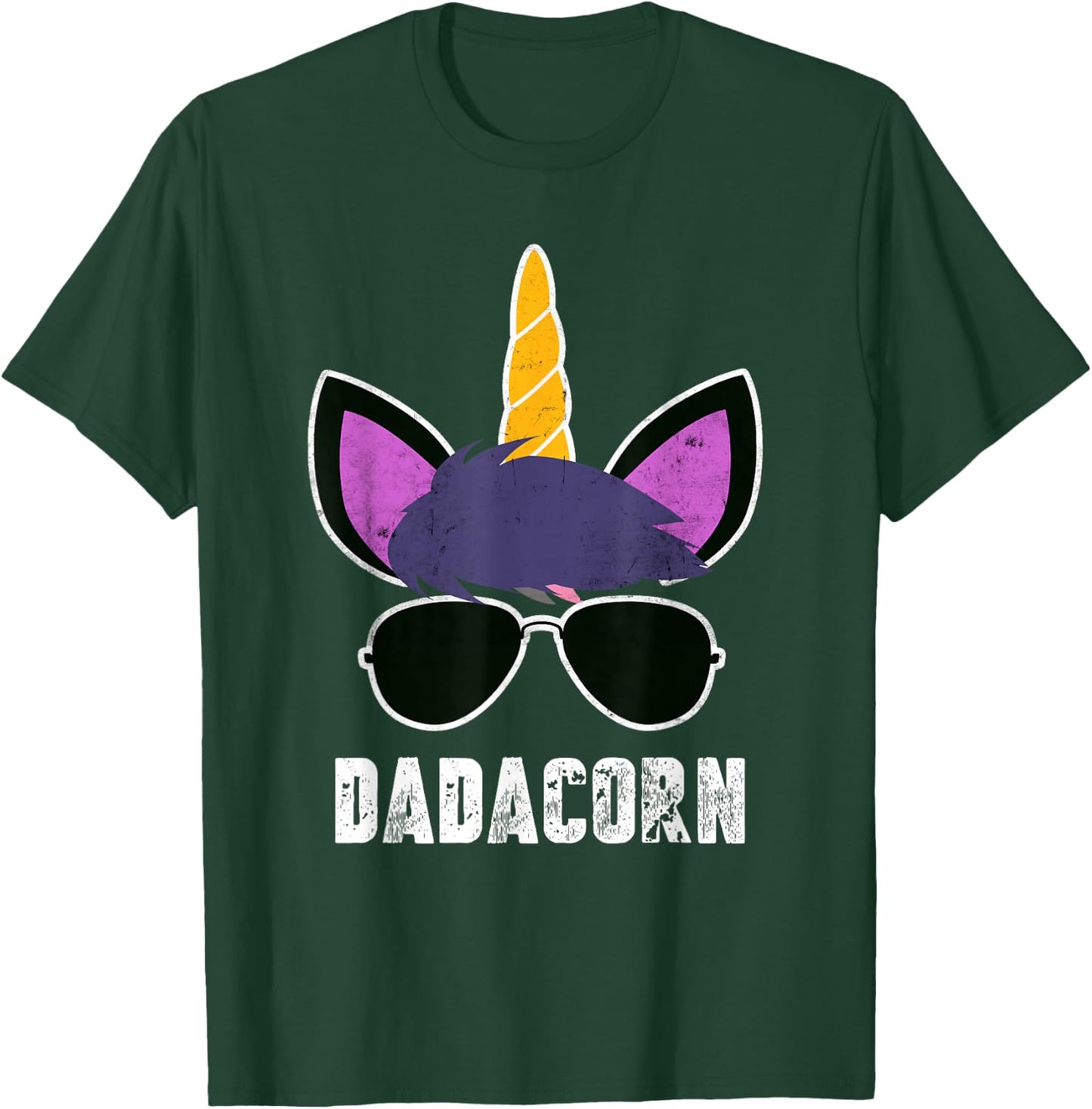 Dadacorn Unicorn Dad Father's Day Unicorn Daddy T-Shirt - T-Shirt | Forest